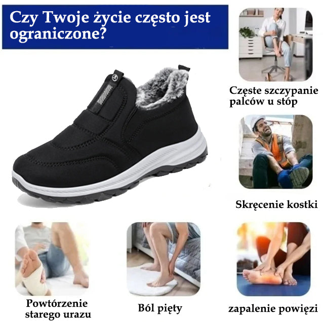 (🔥DZIŚ 50% ZNIŻKI - NIE PRZEGAP) ⏰ - Miękkie i wygodne zimowe, włoskie, luksusowe, ortopedyczne buty zamszowe (wsparcie - ulga w bólu stóp)