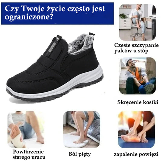 (🔥DZIŚ 50% ZNIŻKI - NIE PRZEGAP) ⏰ - Miękkie i wygodne zimowe, włoskie, luksusowe, ortopedyczne buty zamszowe (wsparcie - ulga w bólu stóp)
