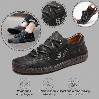 🔥 50% zniżki tylko dziś! Nie przegap! ⏰ Ergonomicznie zaprojektowane buty ortopedyczne – zapewniają naturalne wsparcie łuku stopy 👞 Skutecznie łagodzą ból stóp