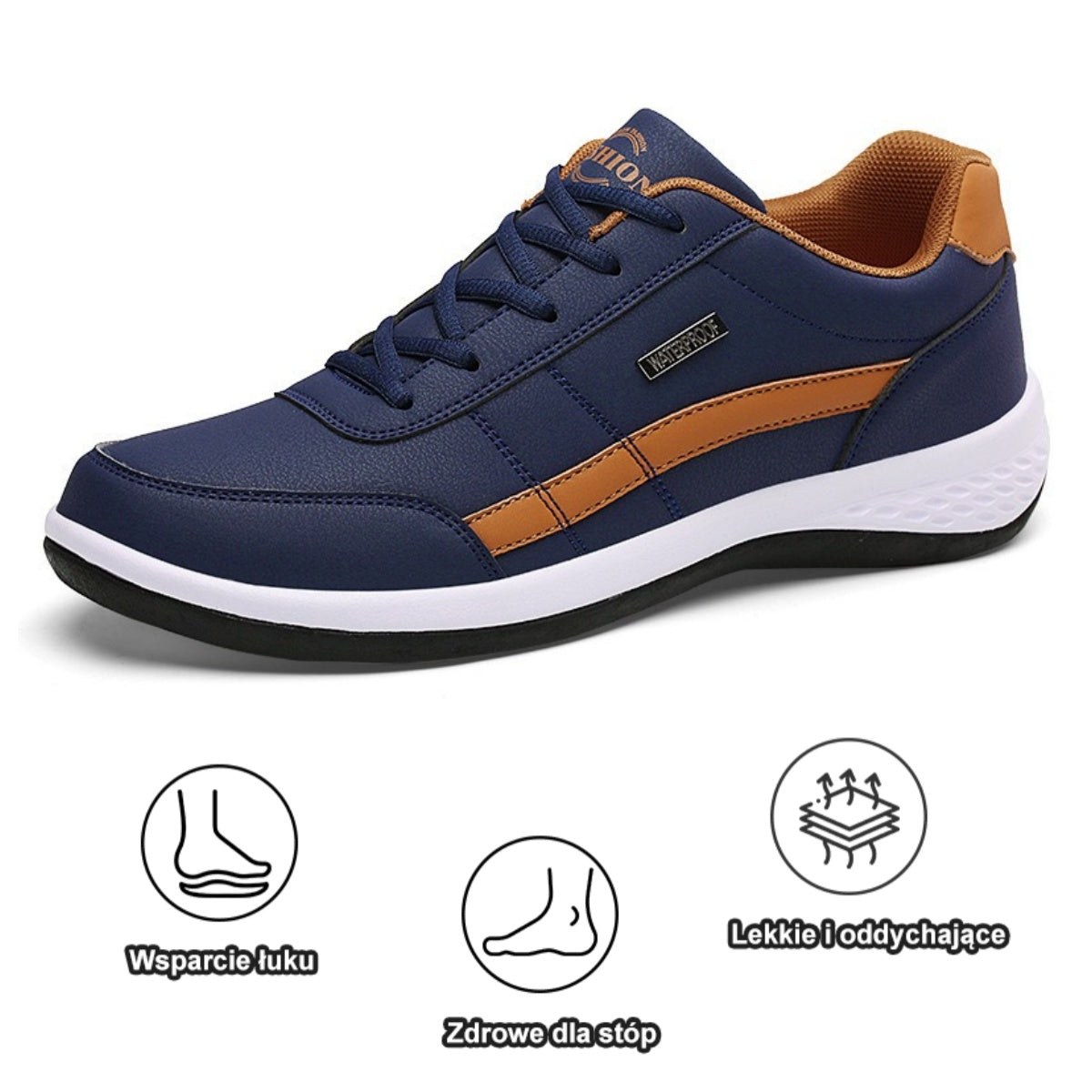 🔥Dziś połowa ceny - nie przegap Ergonomicznie zaprojektowane buty ortopedyczne - konstrukcja z podparciem łuku stopy 👞Łatwo pozbądź się bólu stóp