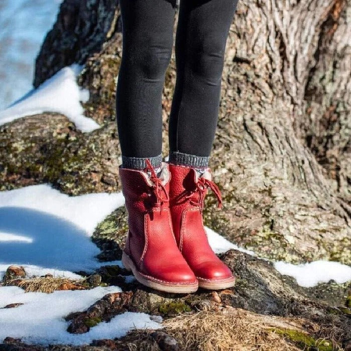 (🔥Ograniczona czasowo zniżka 50% - Nie przegap!)⏰ - Miękkie i wygodne buty z owczej skóry w stylu vintage (z podparciem łuku stopy dla łatwiejszego chodzenia)