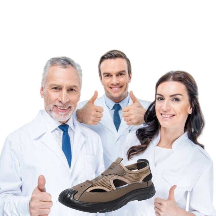 [🎁Dziś połowa ceny - nie przegap] Ergonomicznie zaprojektowane sandały ortopedyczne - bezbolesne chodzenie 👞 sprawiają, że chodzenie jest bardziej komfortowe