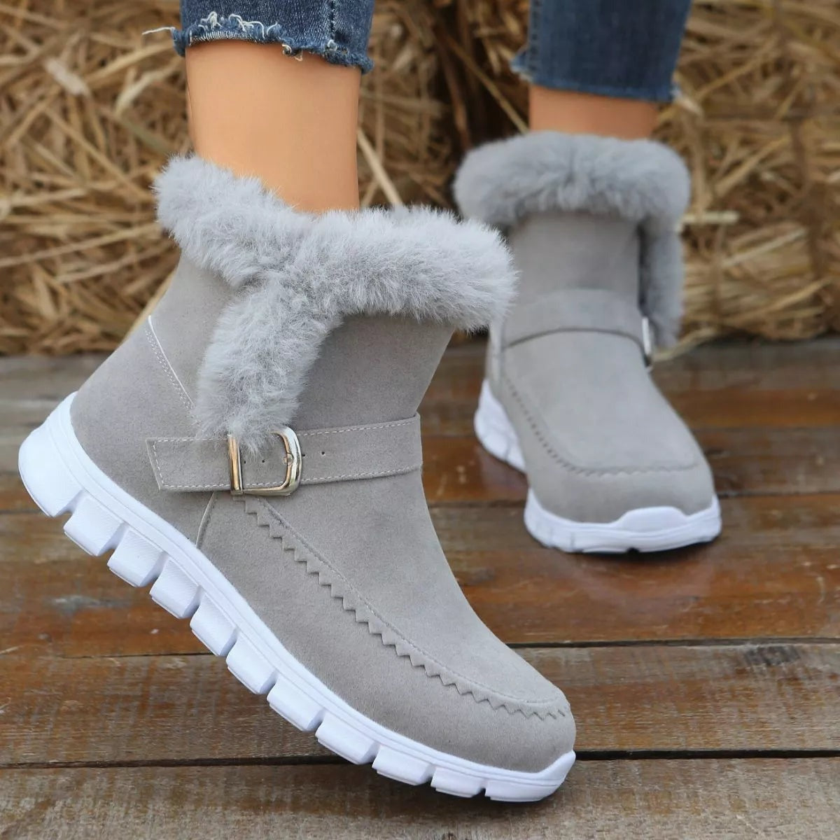 flemat® - Ergonomicznie ukształtowane zimowe buty ortopedyczne łagodzące ból stóp, kolan i pleców - Damskie