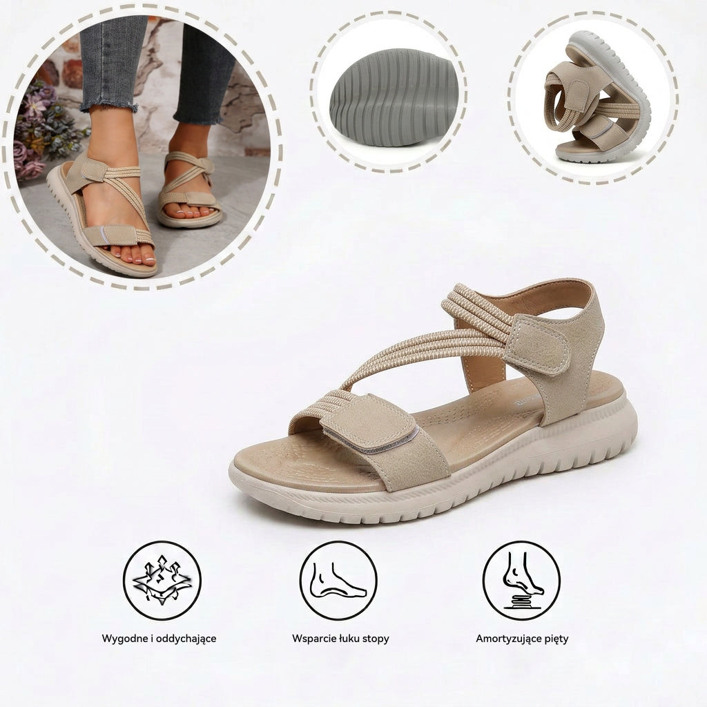 🔥Specjalna oferta letnia: klasyczne sandały ortopedyczne na lato, łączące wsparcie i oddychalność - ergonomicznie zaprojektowane wsparcie łuku stopy, regulowana szerokość i pochlebne linie nogawek.