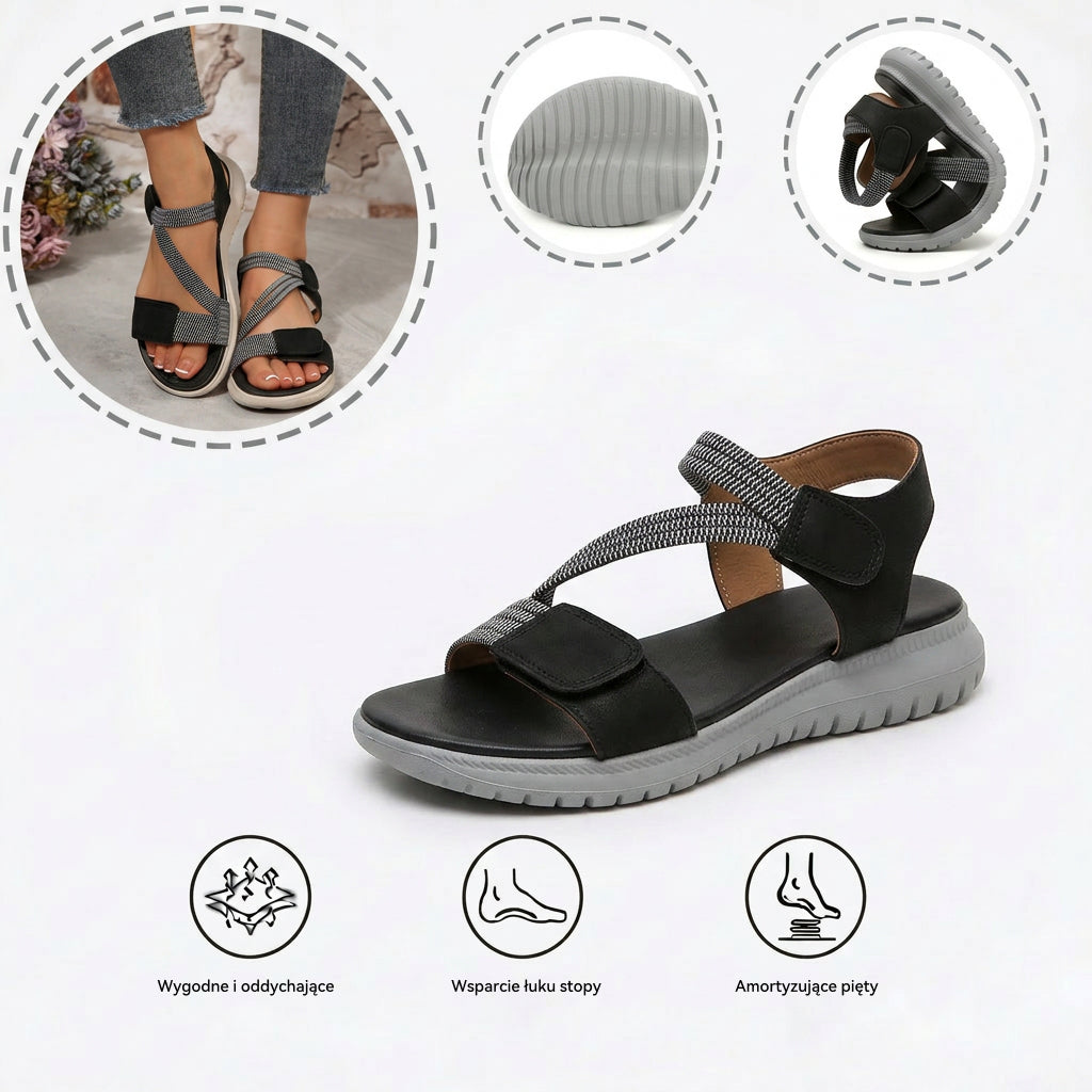 🔥Specjalna oferta letnia: klasyczne sandały ortopedyczne na lato, łączące wsparcie i oddychalność - ergonomicznie zaprojektowane wsparcie łuku stopy, regulowana szerokość i pochlebne linie nogawek.