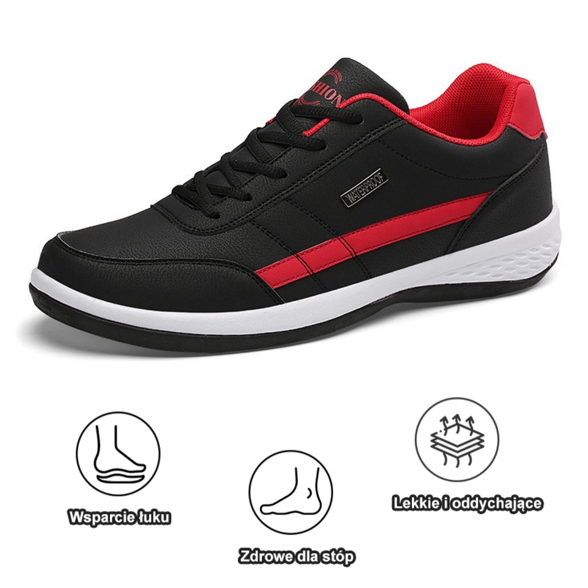 🔥Dziś połowa ceny - nie przegap Ergonomicznie zaprojektowane buty ortopedyczne - konstrukcja z podparciem łuku stopy 👞Łatwo pozbądź się bólu stóp