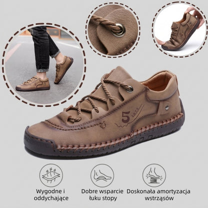 🔥 50% zniżki tylko dziś! Nie przegap! ⏰ Ergonomicznie zaprojektowane buty ortopedyczne – zapewniają naturalne wsparcie łuku stopy 👞 Skutecznie łagodzą ból stóp