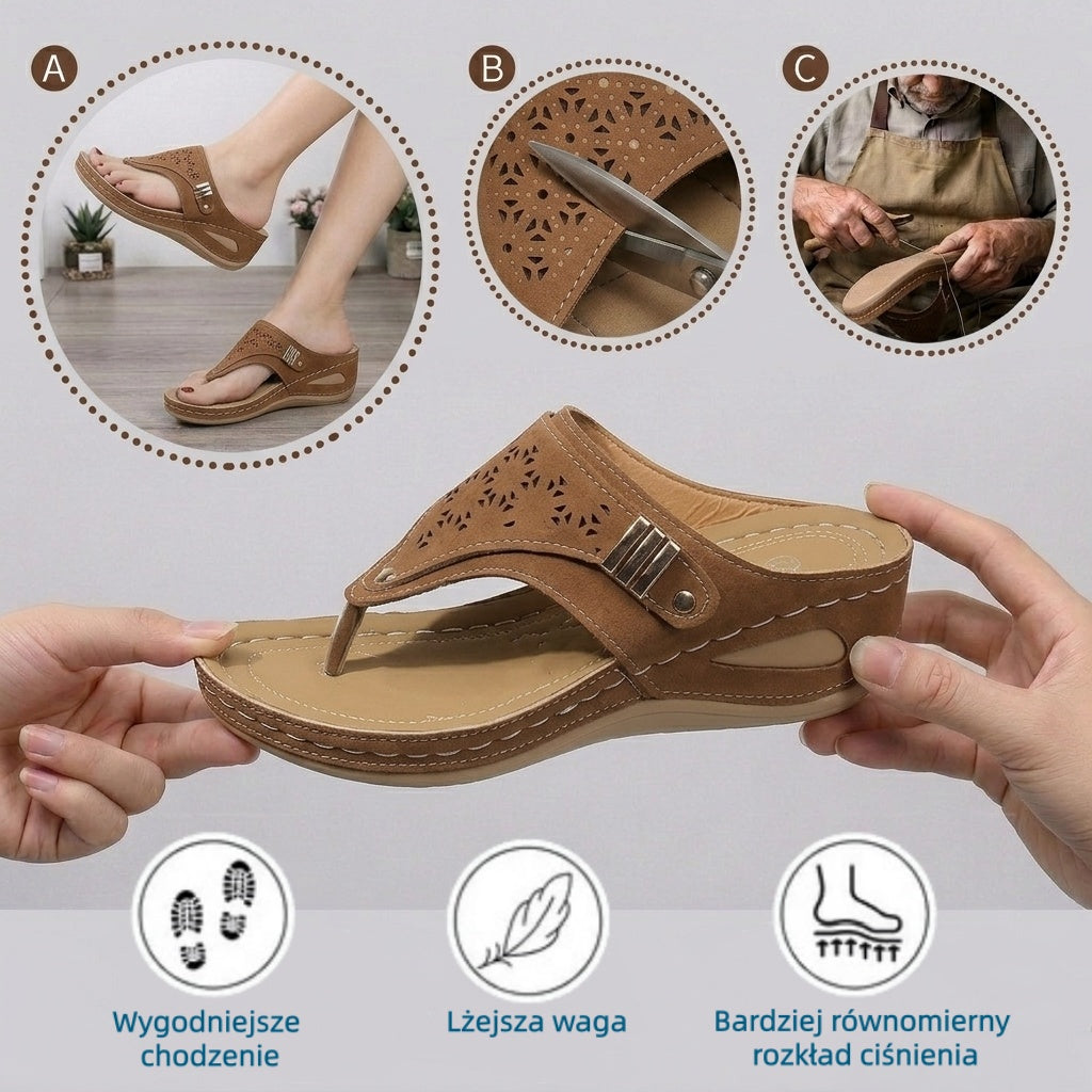 🔥 Ograniczona czasowo zniżka 50%! Letnie sandały ortopedyczne – ergonomiczne, wygodne i oddychające, które łagodzą ból. ✅