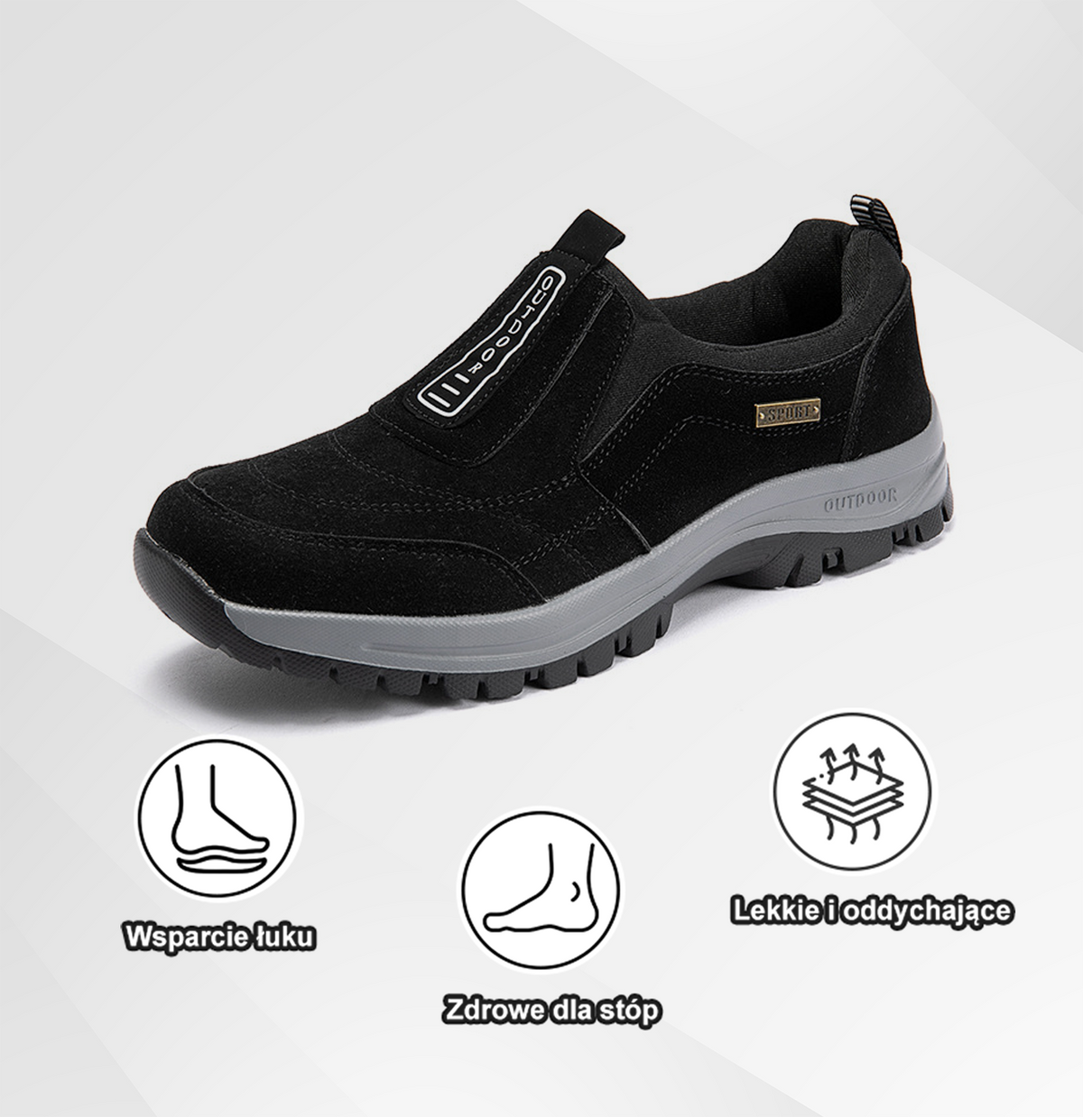 (🔥50% zniżki przez ograniczony czas) - Całoroczne ortopedyczne buty turystyczne - (wodoodporne i oddychające) Ergonomiczna konstrukcja✅ Spraw, by Twoje chodzenie było wygodniejsze