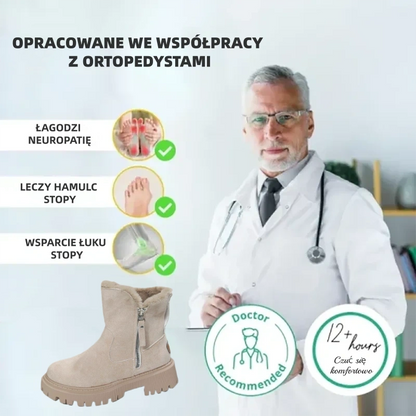 (🔥60% zniżki dzisiaj - nie przegap!) ⏰ LULUMALASS® - Ergonomiczne - Wodoodporne, antypoślizgowe, ocieplone wełną buty ✅ Wsparcie łagodzące ból łuku stopy