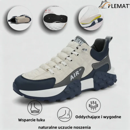 (🔥60% zniżki dzisiaj - nie przegap!) flemat® - Męskie buty ortopedyczne z amortyzacją ✅ Pożegnaj ból stóp i ciesz się całodziennym komfortem!