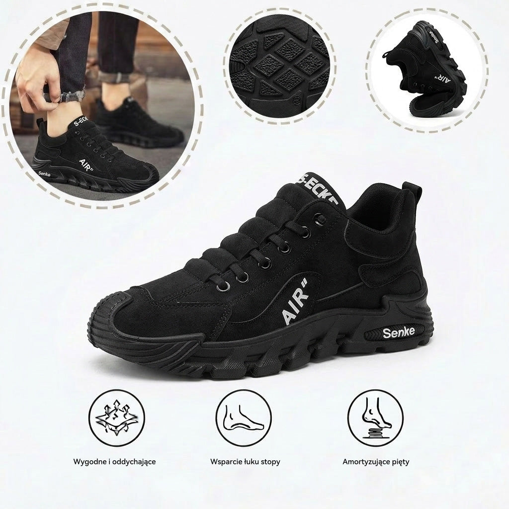 Buty ortopedyczne flemat ® | Ergonomiczne buty trekkingowe - ✅️Korekta postawy podczas chodzenia - Wodoodporne i antypoślizgowe 👞Wyselekcjonowana włoska skóra