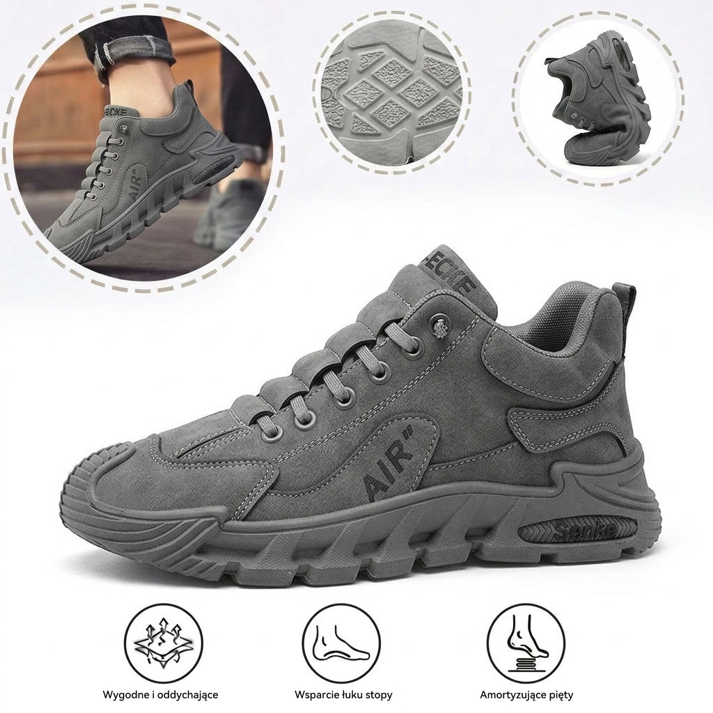 Buty ortopedyczne flemat ® | Ergonomiczne buty trekkingowe - ✅️Korekta postawy podczas chodzenia - Wodoodporne i antypoślizgowe 👞Wyselekcjonowana włoska skóra