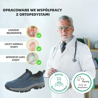 (🔥50% zniżki dzisiaj - nie przegap!)flemat® - Męskie buty ortopedyczne z amortyzacją ✅ Pożegnaj ból stóp i ciesz się całodziennym komfortem!