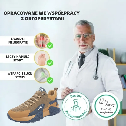 (🔥60% zniżki dzisiaj - nie przegap!) flemat® - Męskie buty ortopedyczne z amortyzacją ✅ Pożegnaj ból stóp i ciesz się całodziennym komfortem!