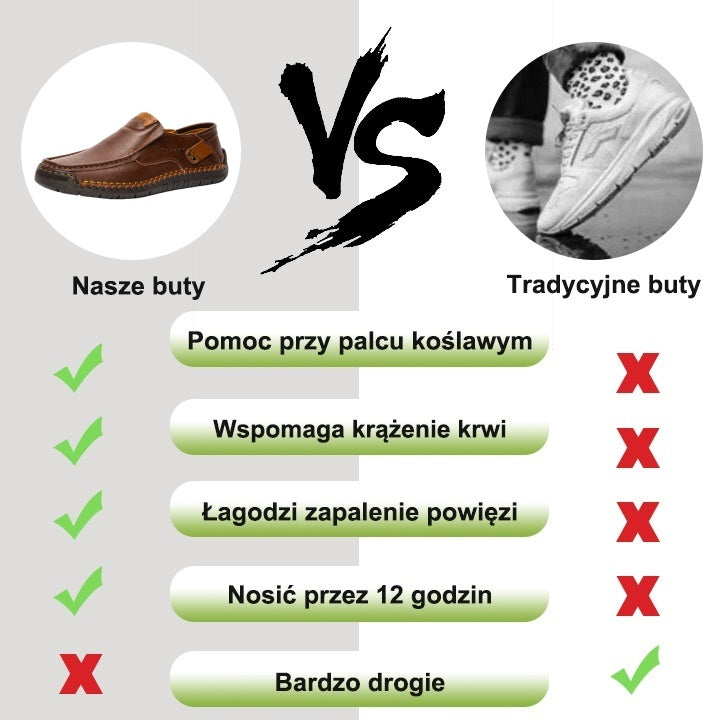 [Ograniczony czas: 50% zniżki i bezpłatne skarpety z wysokiej jakości bawełny] Stylowe, miękkie i wygodne skórzane buty (wsparcie łuku ułatwia chodzenie)