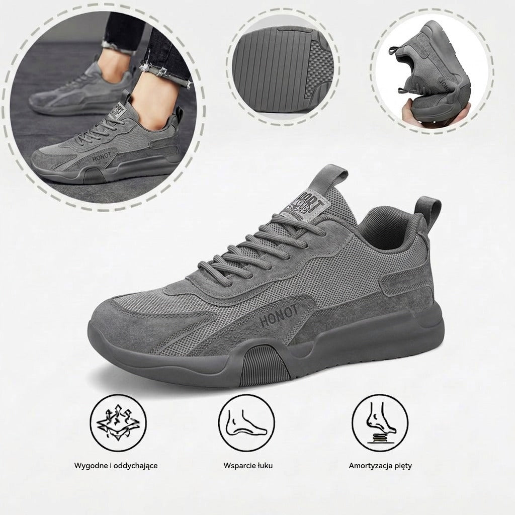 🔥 Buty ortopedyczne z siateczki Flemat® | Zapewniają wsparcie łuku stopy, łagodząc ból; miękkie i wygodne, co ułatwia chodzenie.