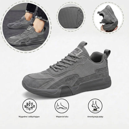 🔥 Buty ortopedyczne z siateczki Flemat® | Zapewniają wsparcie łuku stopy, łagodząc ból; miękkie i wygodne, co ułatwia chodzenie.