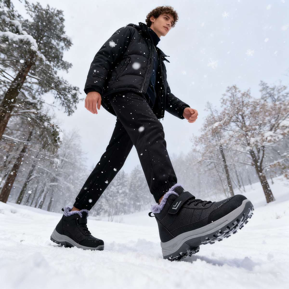 🔥Czarny Piątek: 50% zniżki!⏰ - Zimowe buty ortopedyczne flemat®, 👞 Antypoślizgowe i ciepłe - Wygodny krój - Ergonomiczny kształt. (Unisex)