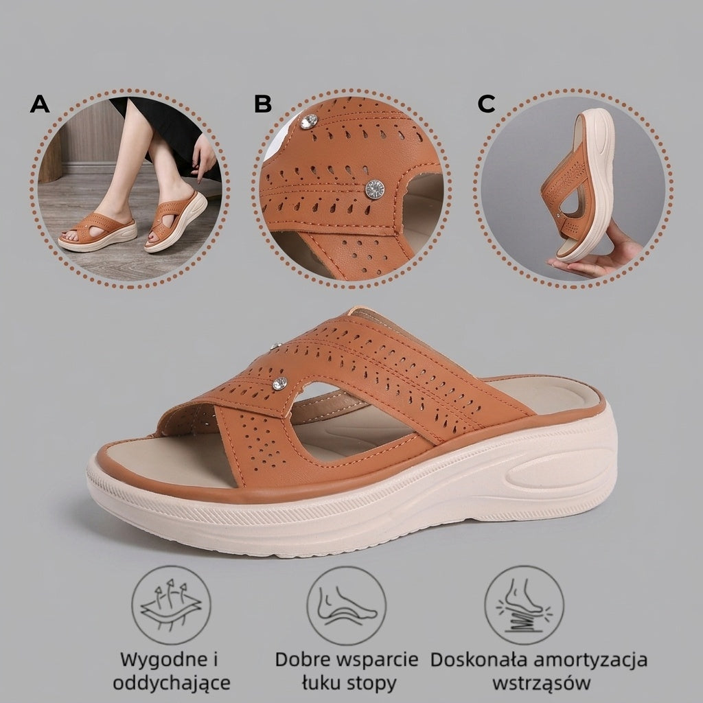 🔥 Ograniczona czasowo zniżka 50%! Letnie sandały ortopedyczne – ergonomiczne, wygodne i oddychające, które łagodzą ból. ✅