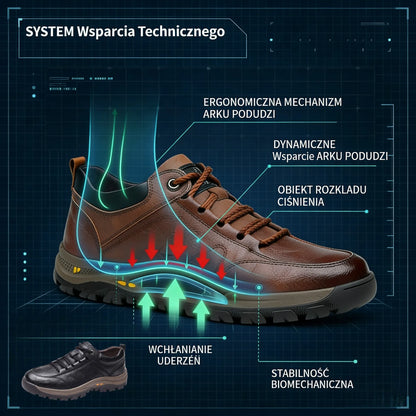 (🔥50% zniżki dzisiaj - nie przegap!)flemat®-Męskie skórzane buty ortopedyczne ✅ koniec bólu stóp, wygoda na cały dzień!