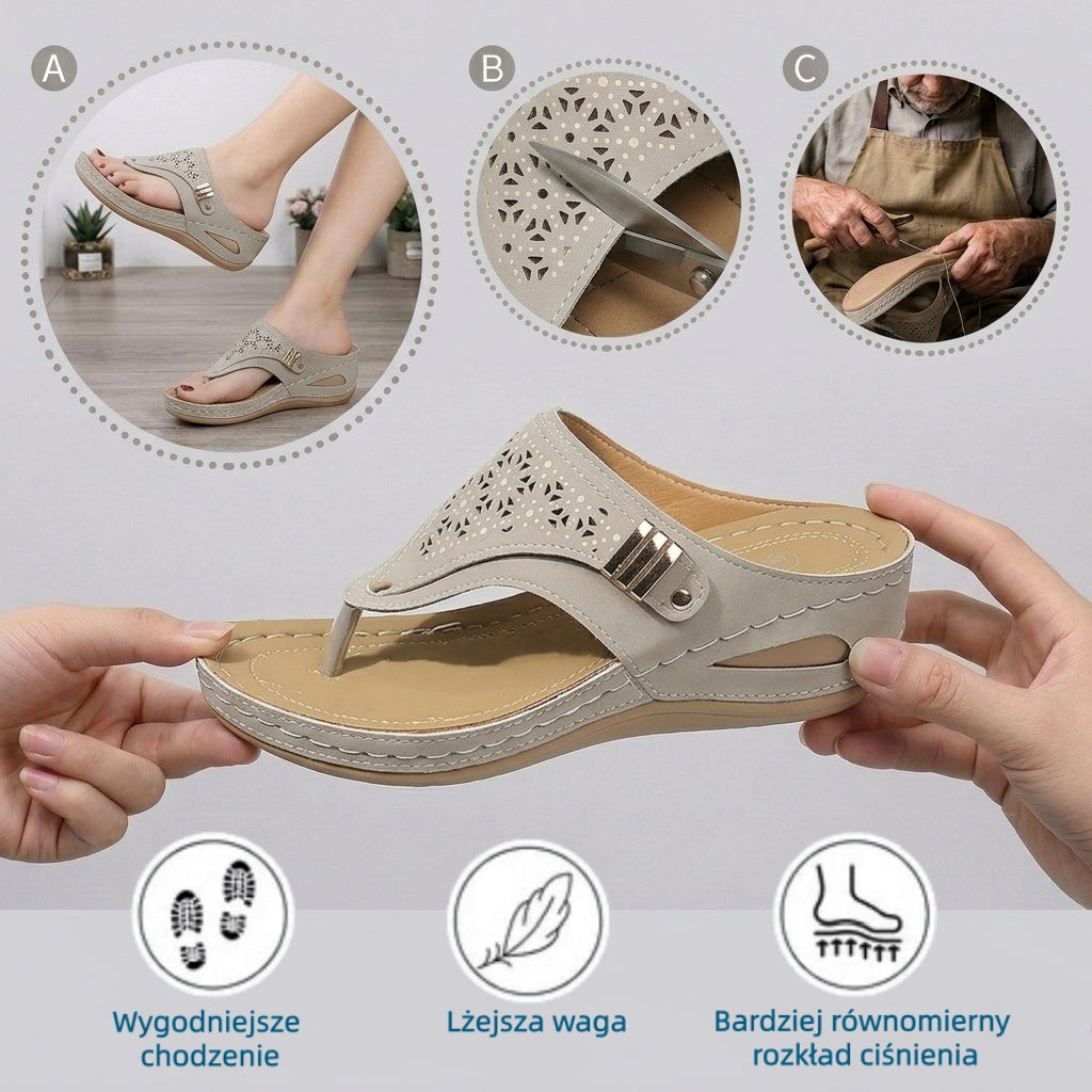 🔥 Ograniczona czasowo zniżka 50%! Letnie sandały ortopedyczne – ergonomiczne, wygodne i oddychające, które łagodzą ból. ✅