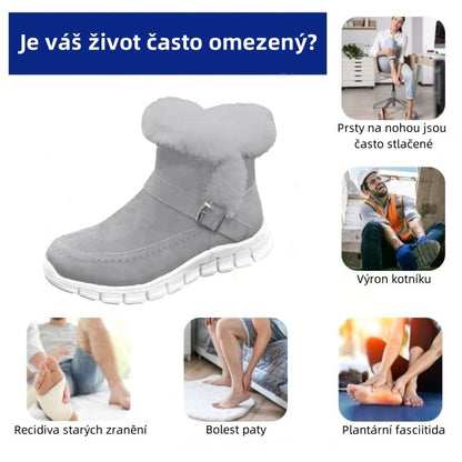 flemat® - Ergonomicznie ukształtowane zimowe buty ortopedyczne łagodzące ból stóp, kolan i pleców - Damskie