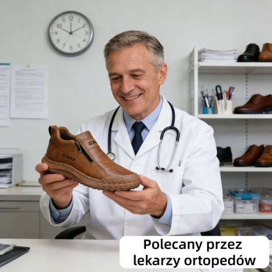 🐂 Ortopedyczne buty z włoskiej skóry, szyte ręcznie, z podparciem łuku stopy ✅ Miękkie i wygodne, zapewniające natychmiastowy komfort.