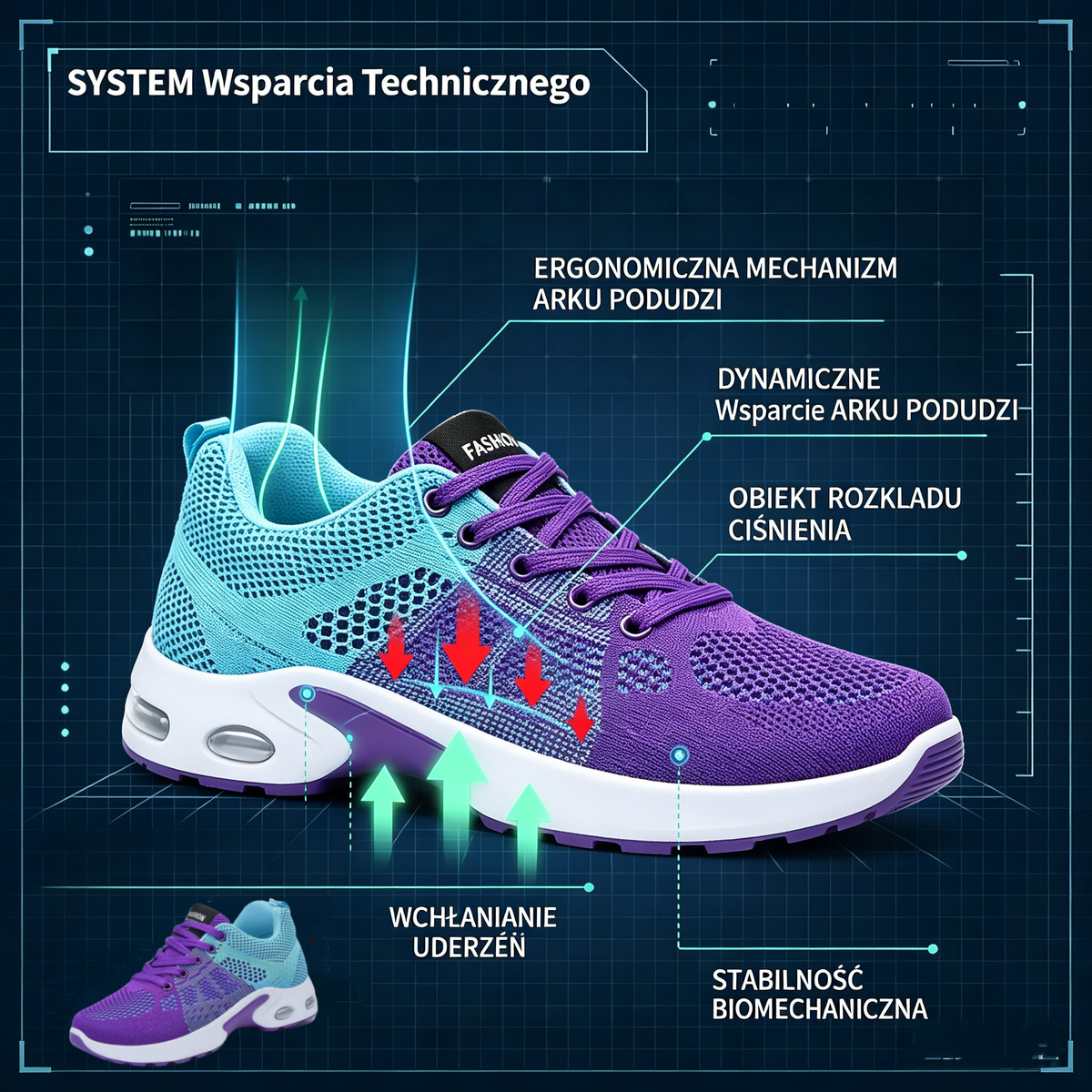 (🔥50% zniżki dzisiaj - nie przegap!) ⏰flemat® - Miękkie i wygodne, amortyzowane, ortopedyczne buty sportowe ✅ (wsparcie łuku stopy, łagodzenie dyskomfortu)