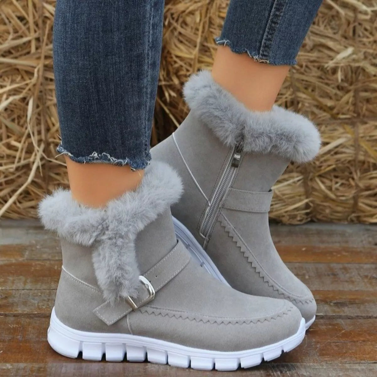flemat® - Ergonomicznie ukształtowane zimowe buty ortopedyczne łagodzące ból stóp, kolan i pleców - Damskie
