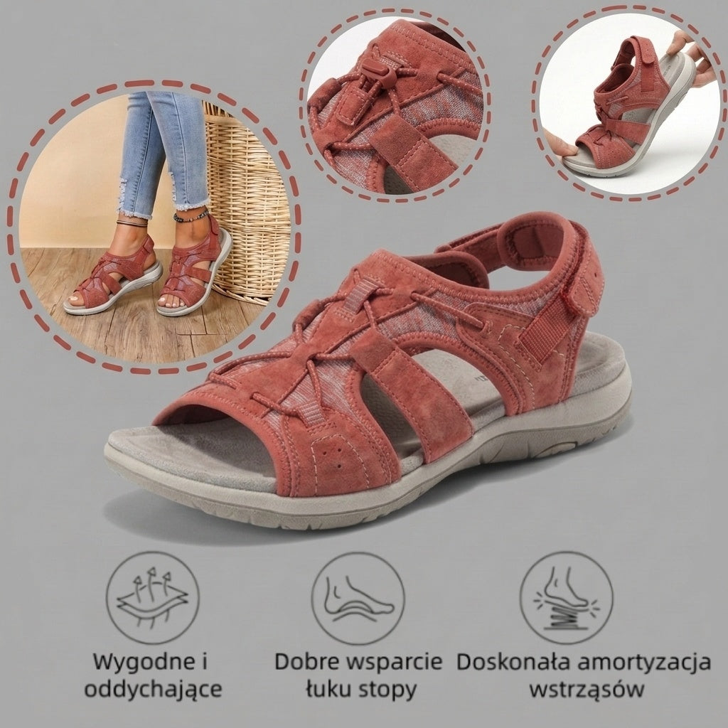 🔥 Ograniczona czasowo zniżka 50%! Letnie sandały ortopedyczne – ergonomiczne, wygodne i oddychające, które łagodzą ból. ✅