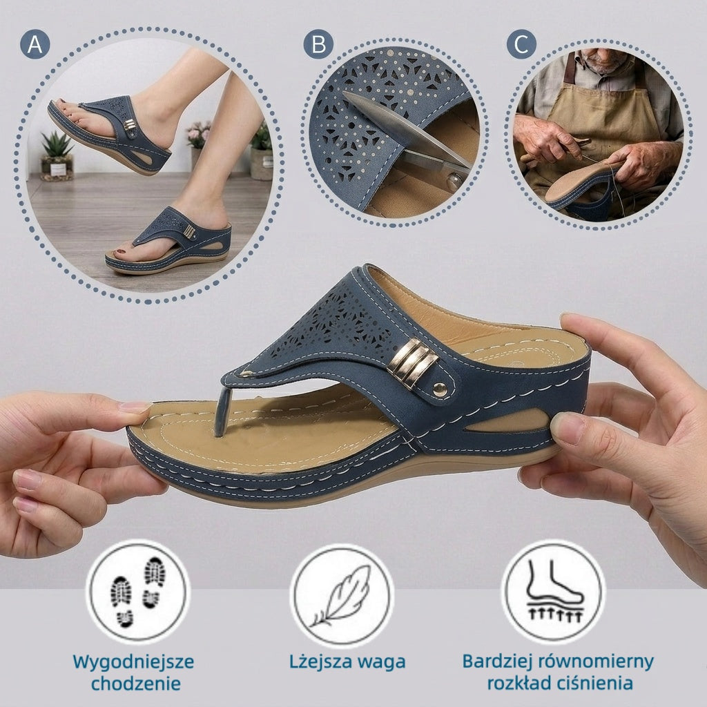 🔥 Ograniczona czasowo zniżka 50%! Letnie sandały ortopedyczne – ergonomiczne, wygodne i oddychające, które łagodzą ból. ✅