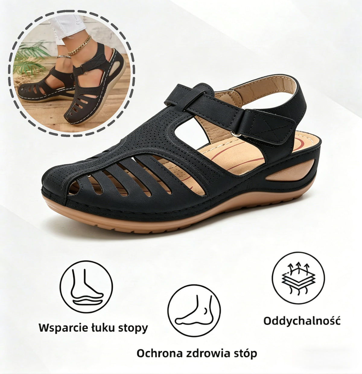 🎉50% zniżki dzisiaj - Nie przegap! ⏰✅Wsparcie łuku stopy✅Wygodne i bezbolesne chodzenie✅Ergonomiczna konstrukcja