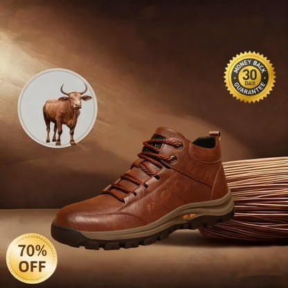 🔥50% zniżki dzisiaj, nie przegap!🐂 Męskie buty ortopedyczne wykonane są z wysokiej jakości włoskiej skóry bydlęcej 👞 Łagodzą ból ✅ Wygodne chodzenie