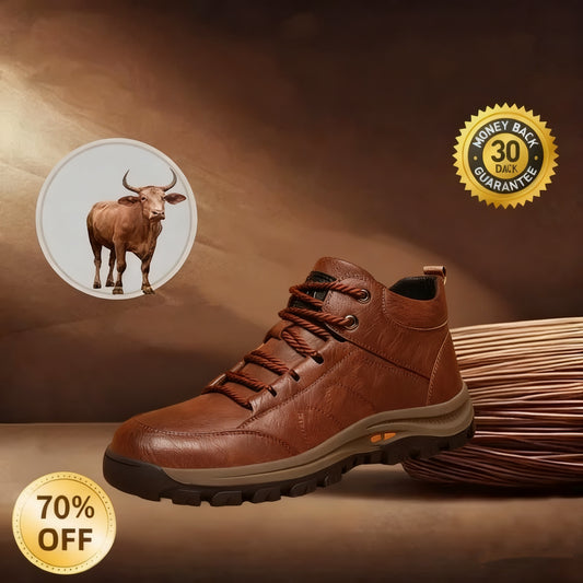 🔥50% zniżki dzisiaj, nie przegap!🐂 Męskie buty ortopedyczne wykonane są z wysokiej jakości włoskiej skóry bydlęcej 👞 Łagodzą ból ✅ Wygodne chodzenie