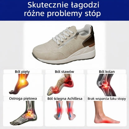 🔥 50% zniżki tylko dziś! Nie przegap! ⏰ Ergonomicznie zaprojektowane buty ortopedyczne – zapewniają naturalne wsparcie łuku stopy 👞 Skutecznie łagodzą ból stóp