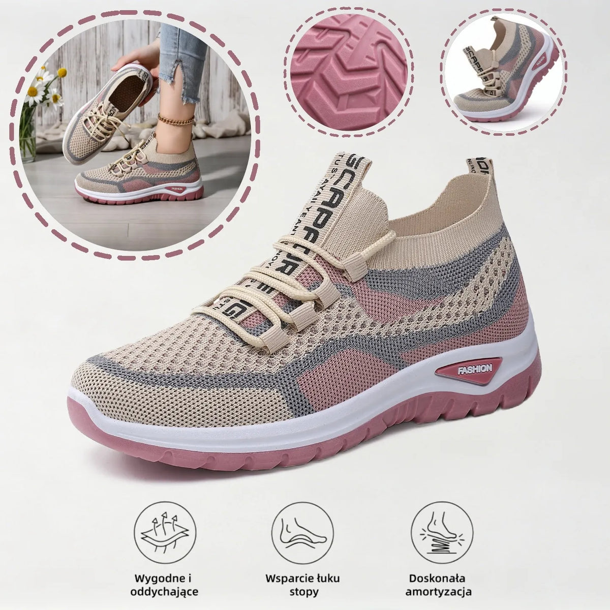 Buty ortopedyczne flemat® | Obuwie wiosenne łagodzące ból pleców, stawów i stóp; oddychające i wygodne