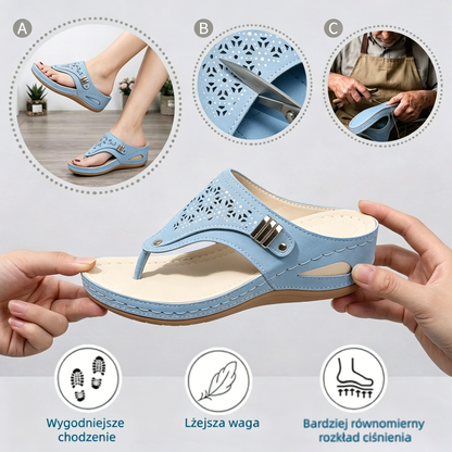 🔥 Ograniczona czasowo zniżka 50%! Letnie sandały ortopedyczne – ergonomiczne, wygodne i oddychające, które łagodzą ból. ✅