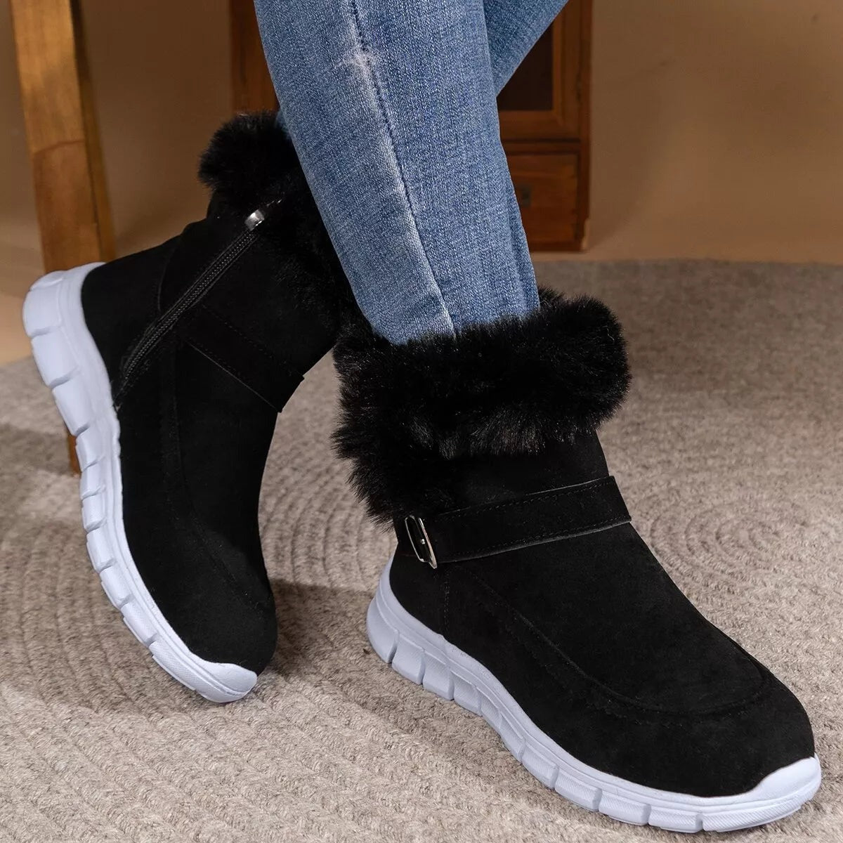 flemat® - Ergonomicznie ukształtowane zimowe buty ortopedyczne łagodzące ból stóp, kolan i pleców - Damskie