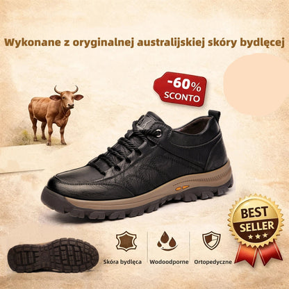 (🔥50% zniżki dzisiaj - nie przegap!)flemat®-Męskie skórzane buty ortopedyczne ✅ koniec bólu stóp, wygoda na cały dzień!