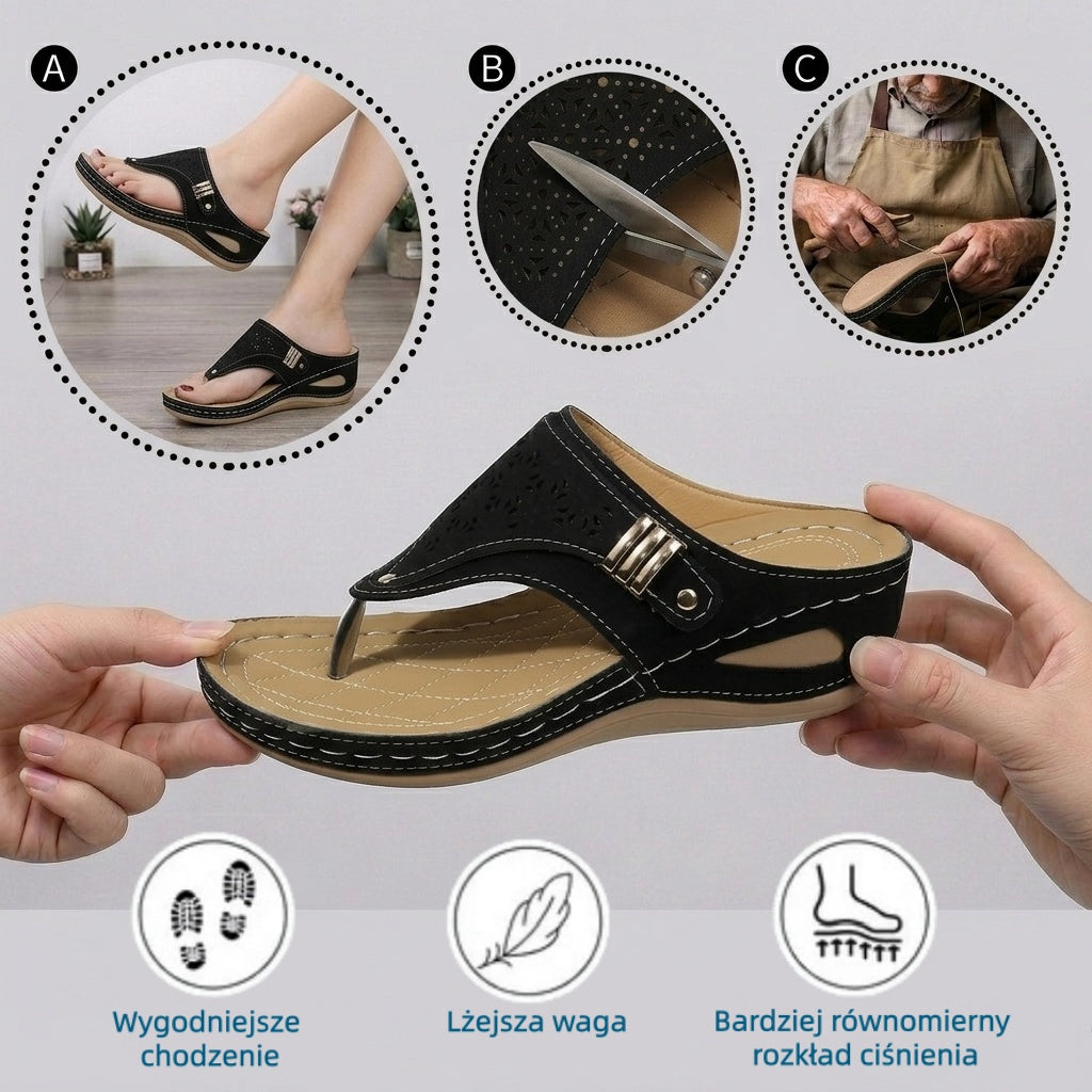 🔥 Ograniczona czasowo zniżka 50%! Letnie sandały ortopedyczne – ergonomiczne, wygodne i oddychające, które łagodzą ból. ✅