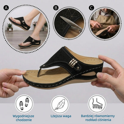 🔥 Ograniczona czasowo zniżka 50%! Letnie sandały ortopedyczne – ergonomiczne, wygodne i oddychające, które łagodzą ból. ✅