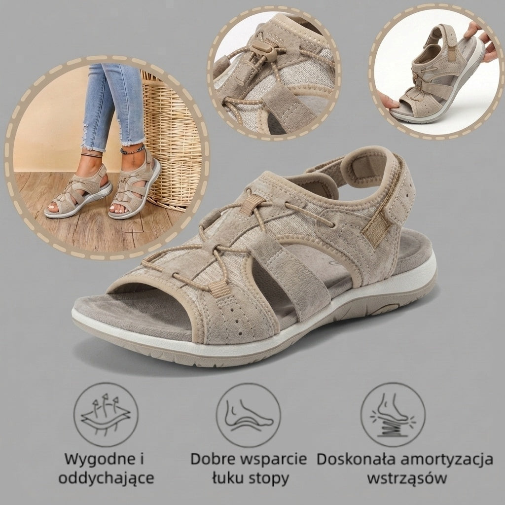 🔥 Ograniczona czasowo zniżka 50%! Letnie sandały ortopedyczne – ergonomiczne, wygodne i oddychające, które łagodzą ból. ✅