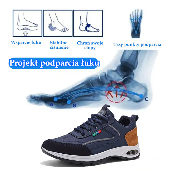 🔥 50% zniżki | Najwygodniejsze i najpopularniejsze w Polsce buty ortopedyczne | Zapewniają wsparcie łuku stopy, łagodzą ból i ułatwiają chodzenie | Odpowiednie zarówno dla mężczyzn, jak i kobiet.