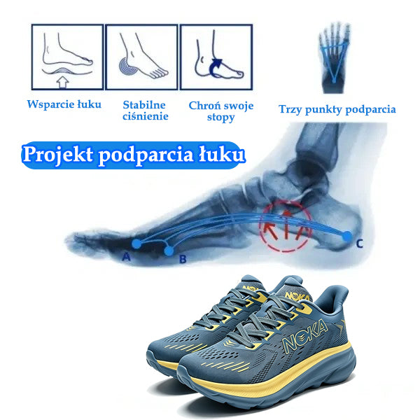 Buty ergonomiczne Flemat® | 👟 Idealne do codziennej aktywności | Konstrukcja z podparciem łuku stopy skutecznie redukuje zmęczenie.