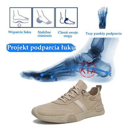🔥Męskie buty ortopedyczne wykonane z australijskiej skóry cielęcej👞Szyte ręcznie✅Wygodne chodzenie, łagodzenie bólu✅Wodoodporne i antypoślizgowe✅