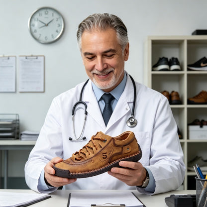 🔥 50% zniżki tylko dziś! Nie przegap! ⏰ Ergonomicznie zaprojektowane buty ortopedyczne – zapewniają naturalne wsparcie łuku stopy 👞 Skutecznie łagodzą ból stóp