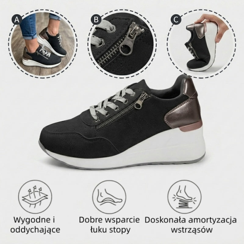 🔥 50% zniżki tylko dziś! Nie przegap! ⏰ Ergonomicznie zaprojektowane buty ortopedyczne – zapewniają naturalne wsparcie łuku stopy 👞 Skutecznie łagodzą ból stóp