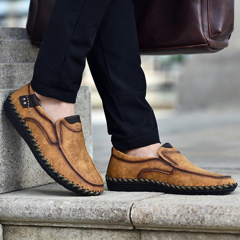 🔥Męskie buty ortopedyczne wykonane z australijskiej skóry cielęcej👞Szyte ręcznie✅Wygodne chodzenie, łagodzenie bólu✅Wodoodporne i antypoślizgowe✅