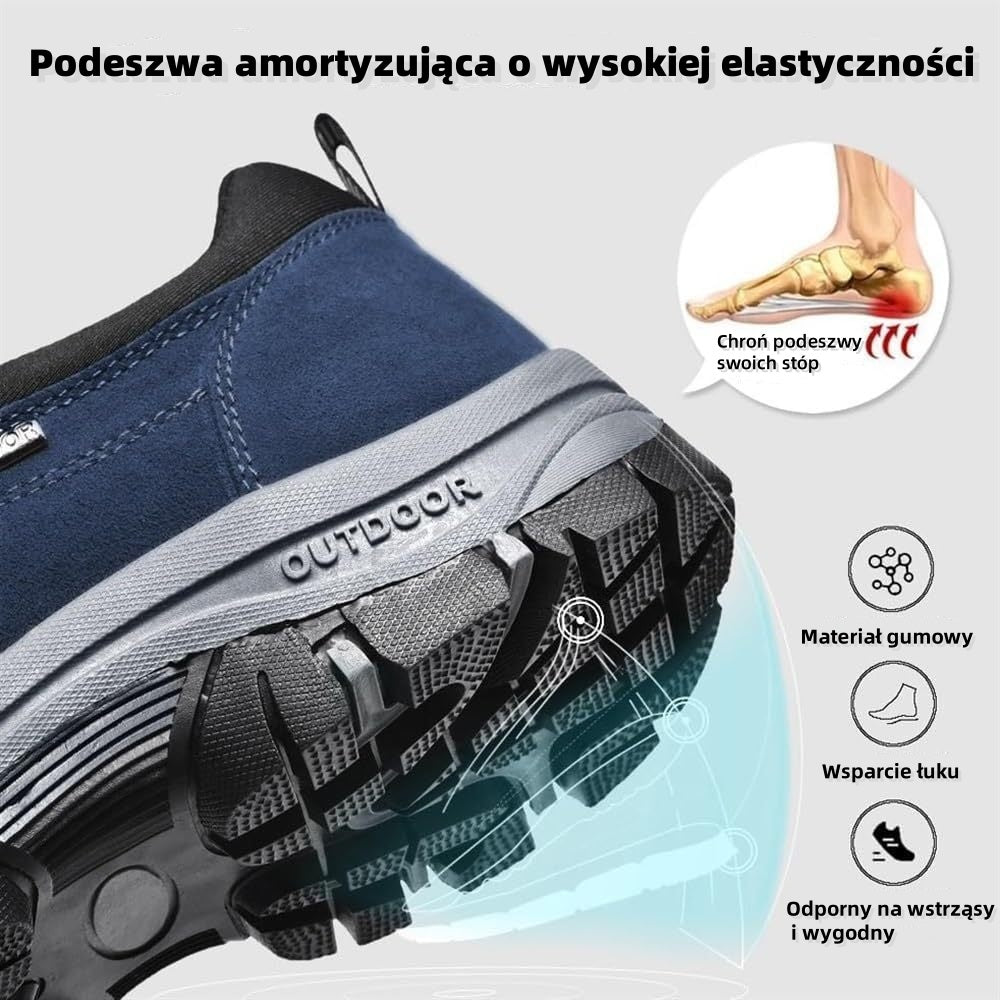 (🔥50% zniżki dzisiaj - nie przegap!)flemat® - Męskie buty ortopedyczne z amortyzacją ✅ Pożegnaj ból stóp i ciesz się całodziennym komfortem!